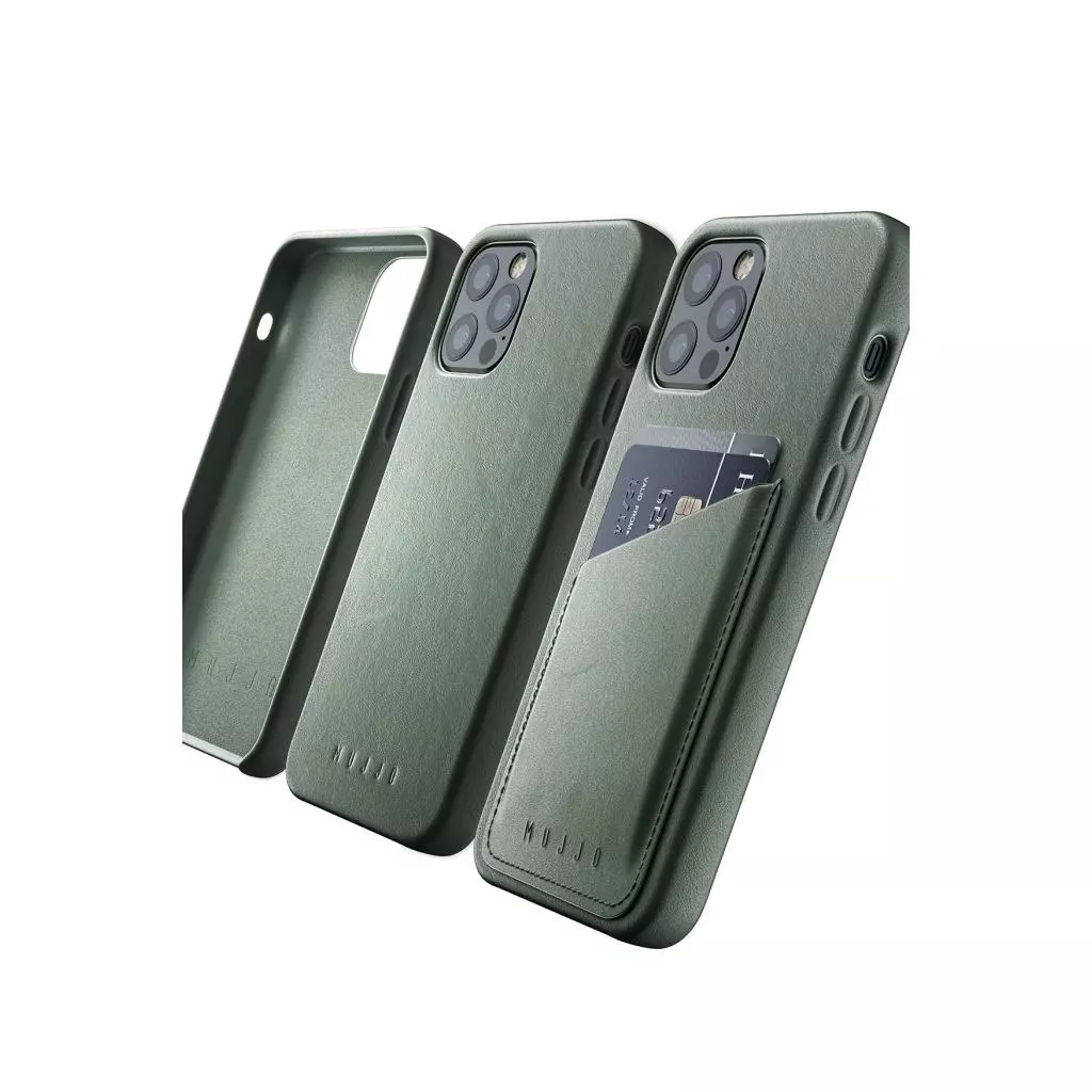 Чехол для моб. телефона Mujjo iPhone 12 / 12 Pro Full Leather Wallet, Slate Green (MUJJO-CL-008-SG) - 7