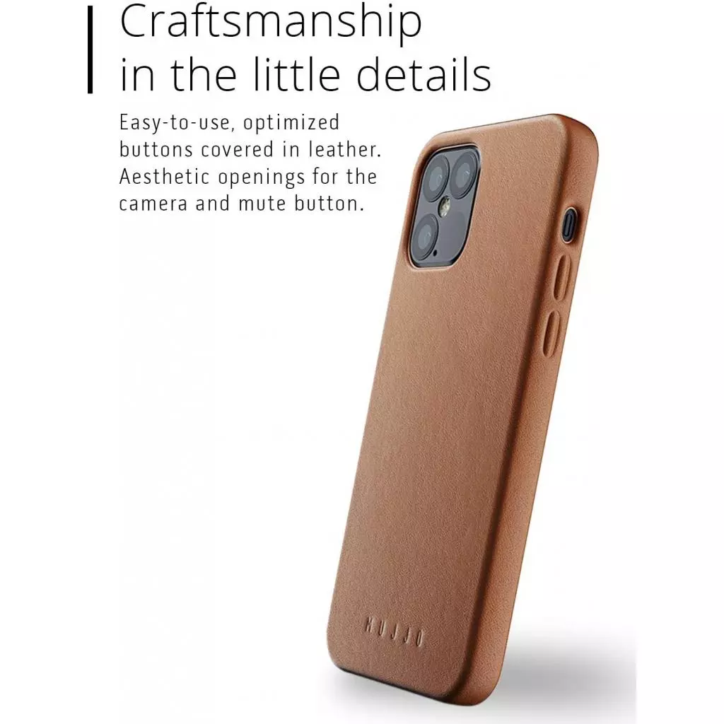Чехол для моб. телефона Mujjo iPhone 12 / 12 Pro Full Leather, Tan (MUJJO-CL-007-TN) - 4 Чехол для моб. телефона Mujjo iPhone 12 / 12 Pro Full Leather, Tan (MUJJO-CL-007-TN) - 4