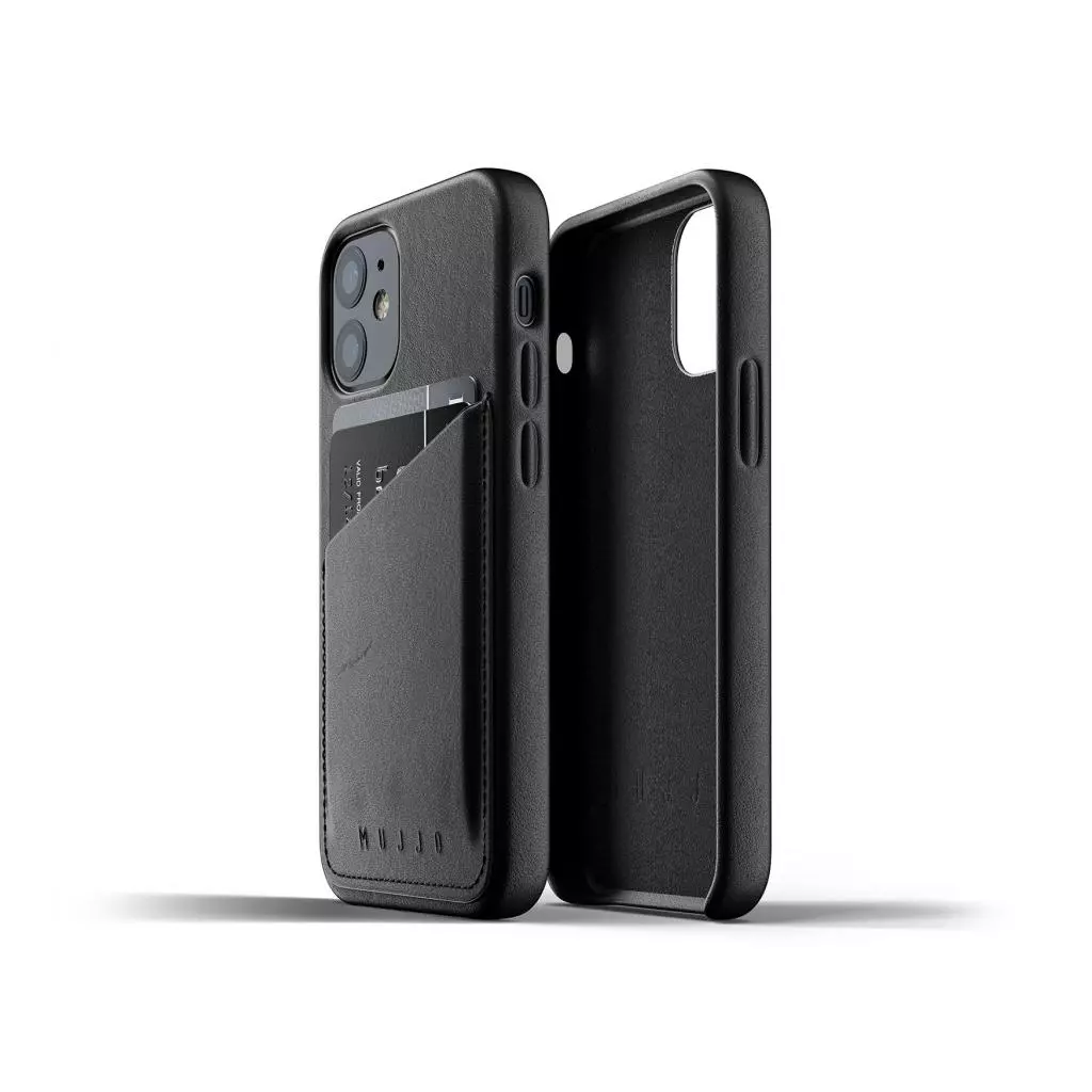 Чехол для моб. телефона Mujjo iPhone 12 Mini Full Leather Wallet, Black (MUJJO-CL-014-BK)