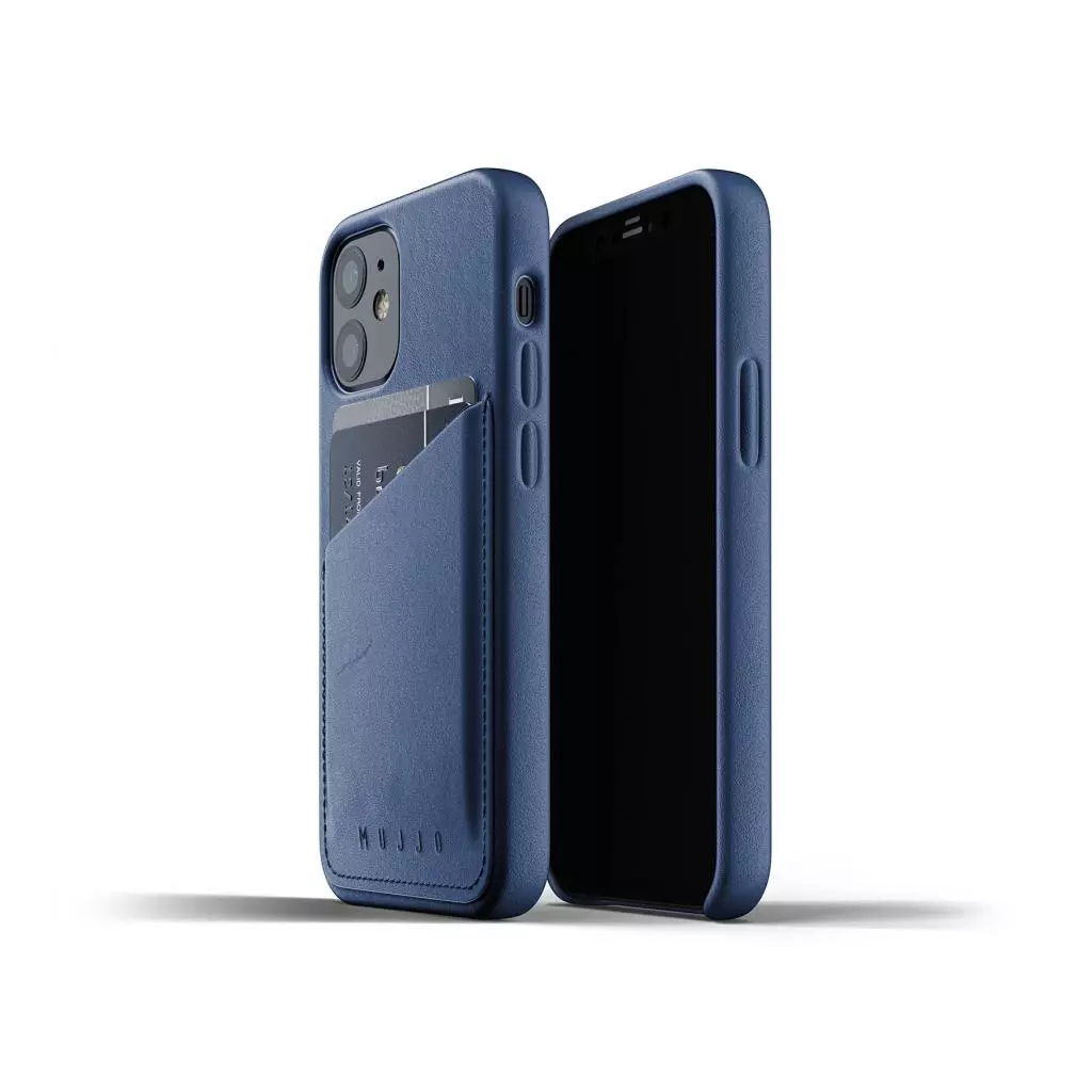Чехол для моб. телефона Mujjo iPhone 12 Mini Full Leather Wallet, Monaco Blue (MUJJO-CL-014-BL) - 1 Чехол для моб. телефона Mujjo iPhone 12 Mini Full Leather Wallet, Monaco Blue (MUJJO-CL-014-BL) - 1