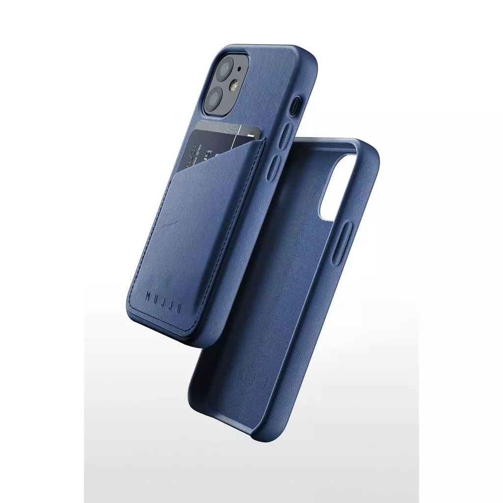 Чехол для моб. телефона Mujjo iPhone 12 Mini Full Leather Wallet, Monaco Blue (MUJJO-CL-014-BL) - 5 Чехол для моб. телефона Mujjo iPhone 12 Mini Full Leather Wallet, Monaco Blue (MUJJO-CL-014-BL) - 5