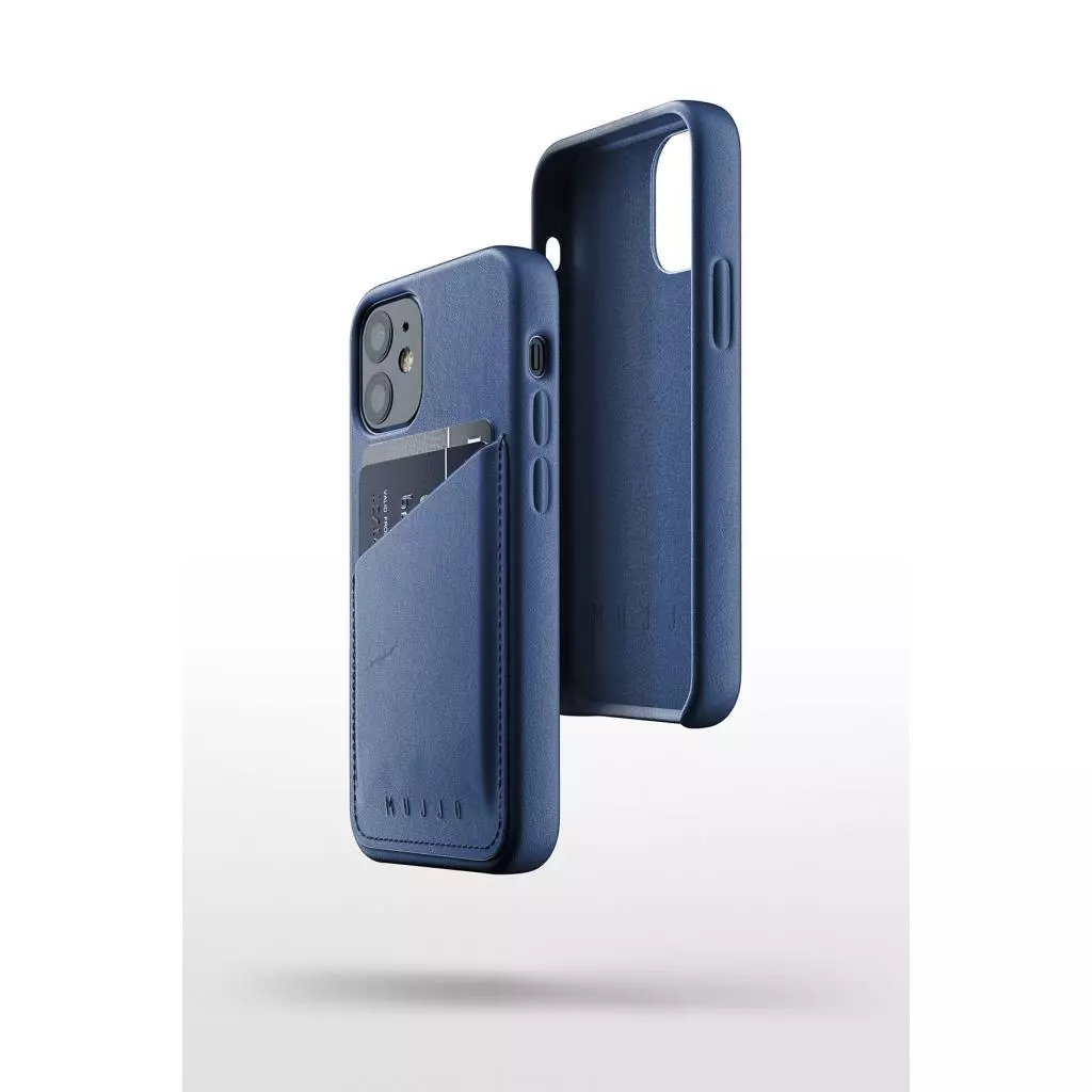 Чехол для моб. телефона Mujjo iPhone 12 Mini Full Leather Wallet, Monaco Blue (MUJJO-CL-014-BL) - 6 Чехол для моб. телефона Mujjo iPhone 12 Mini Full Leather Wallet, Monaco Blue (MUJJO-CL-014-BL) - 6