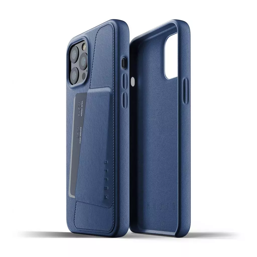 Чехол для моб. телефона Mujjo iPhone 12 Pro Max Full Leather Wallet, Monaco Blue (MUJJO-CL-010-BL)