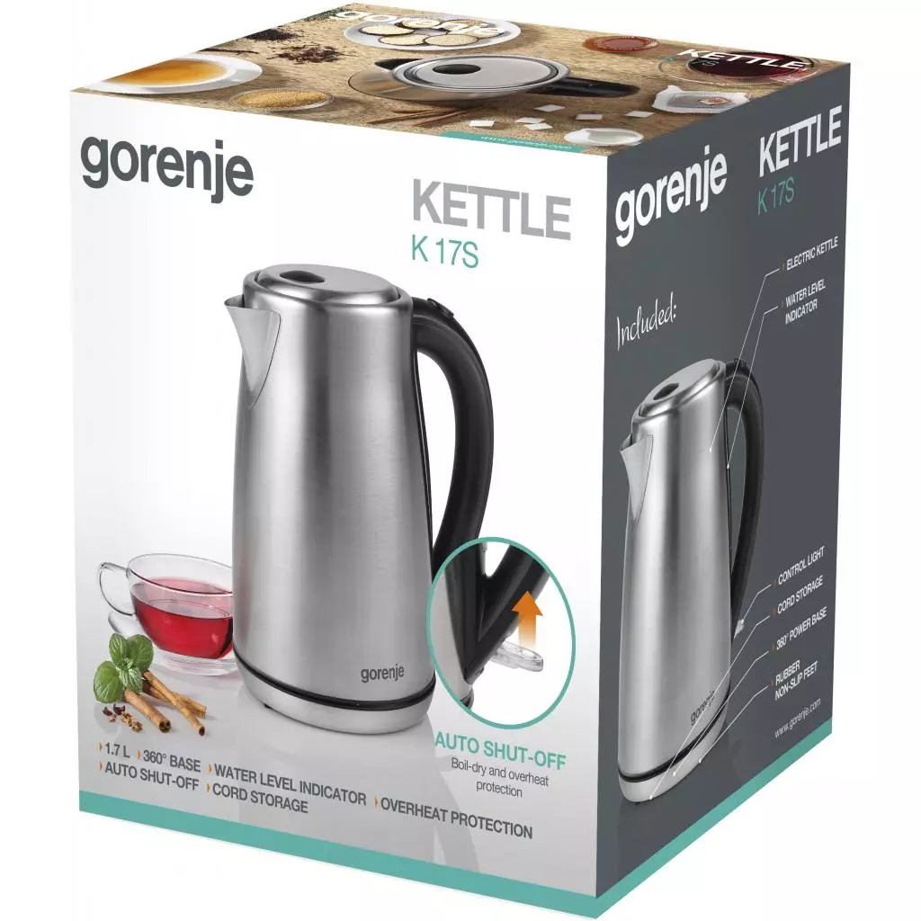 Электрочайник Gorenje K17S - 3