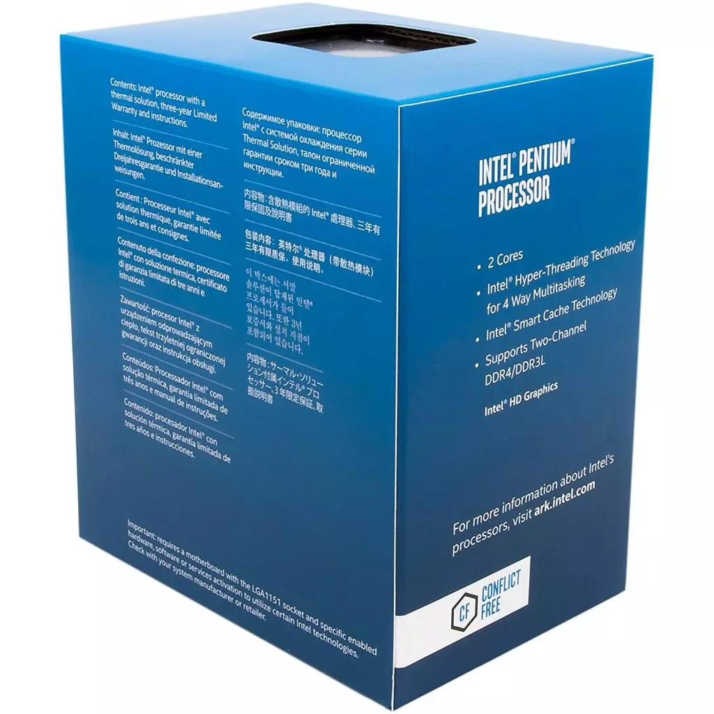 Процессор INTEL Pentium G4600 (BX80677G4600) - 1 Процессор INTEL Pentium G4600 (BX80677G4600) - 1