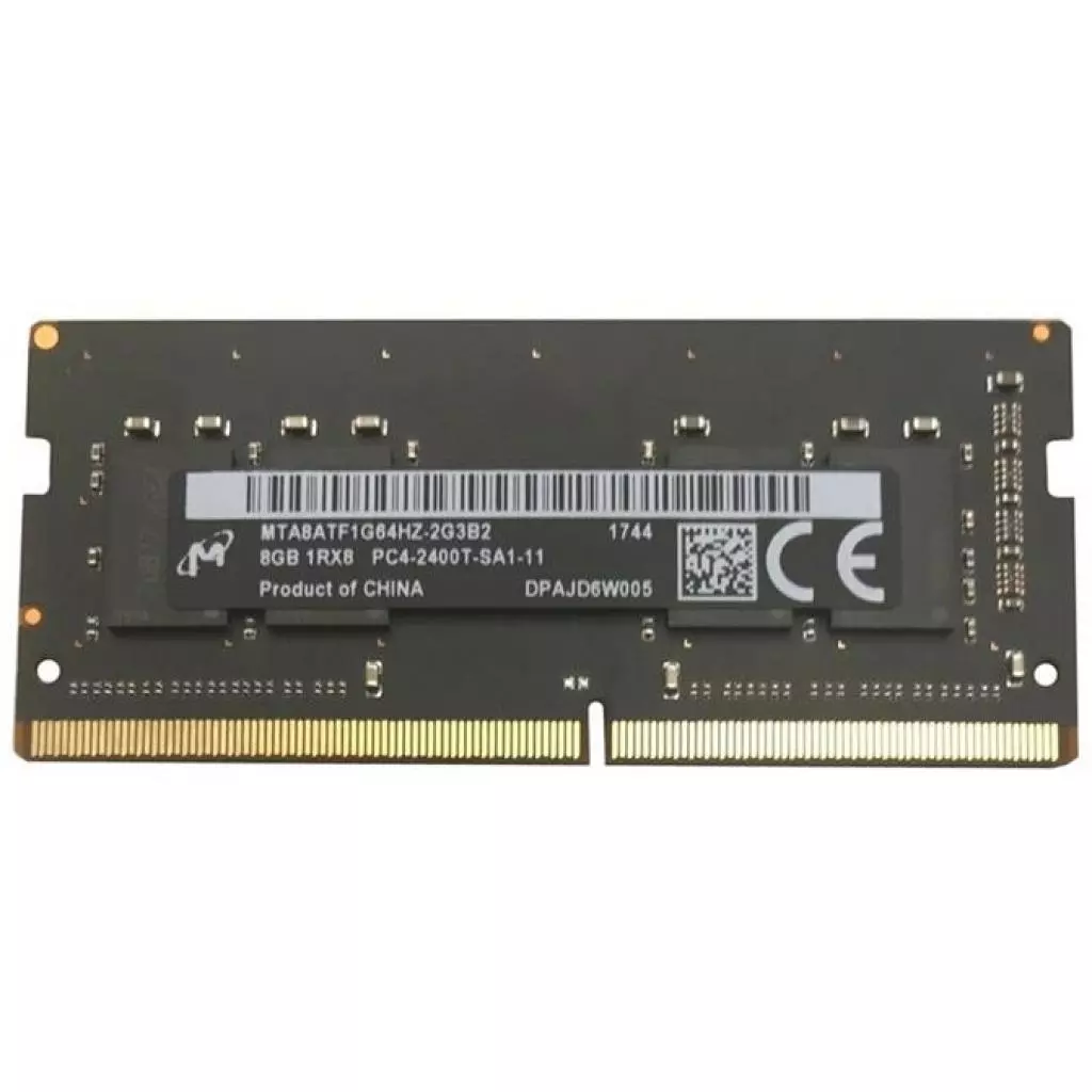 Модуль памяти для ноутбука SoDIMM DDR4 8GB 2400 MHz Micron (MTA8ATF1G64HZ-2G3B2)