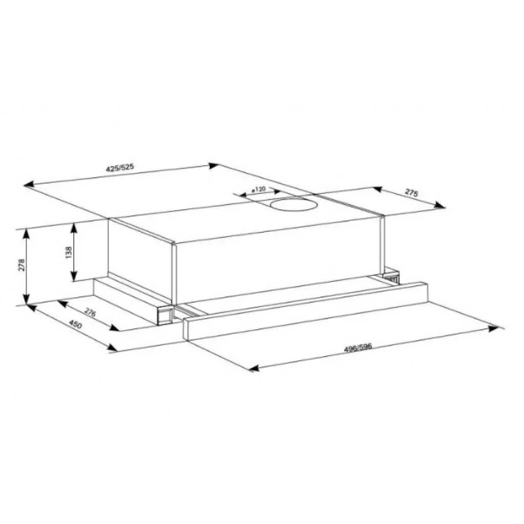 Вытяжка кухонная Eleyus LOTUS 470 50 BR (LOTUS47050BR) - 7 Вытяжка кухонная Eleyus LOTUS 470 50 BR (LOTUS47050BR) - 7