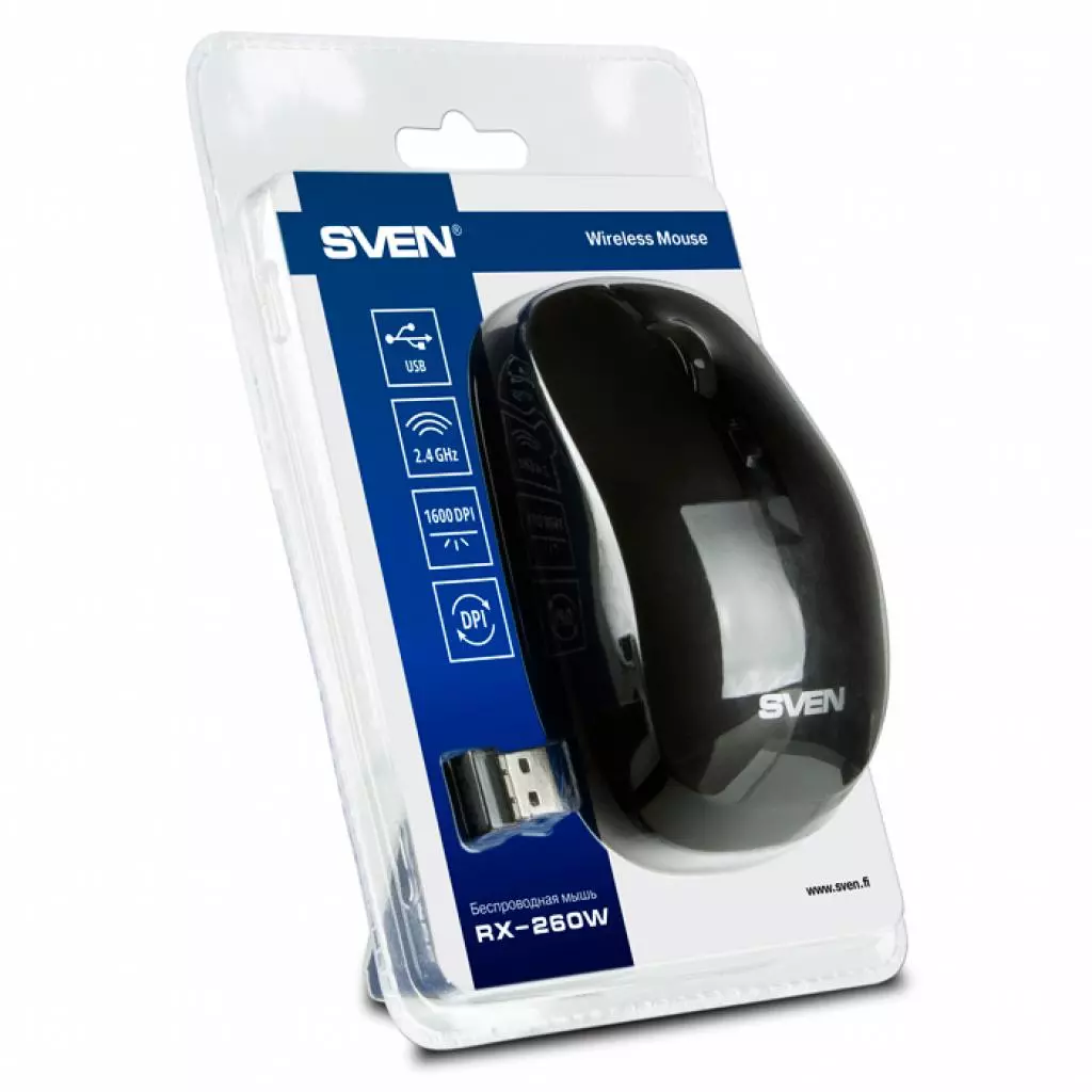 Мышка Sven RX-260W Black - 7 Мышка Sven RX-260W Black - 7
