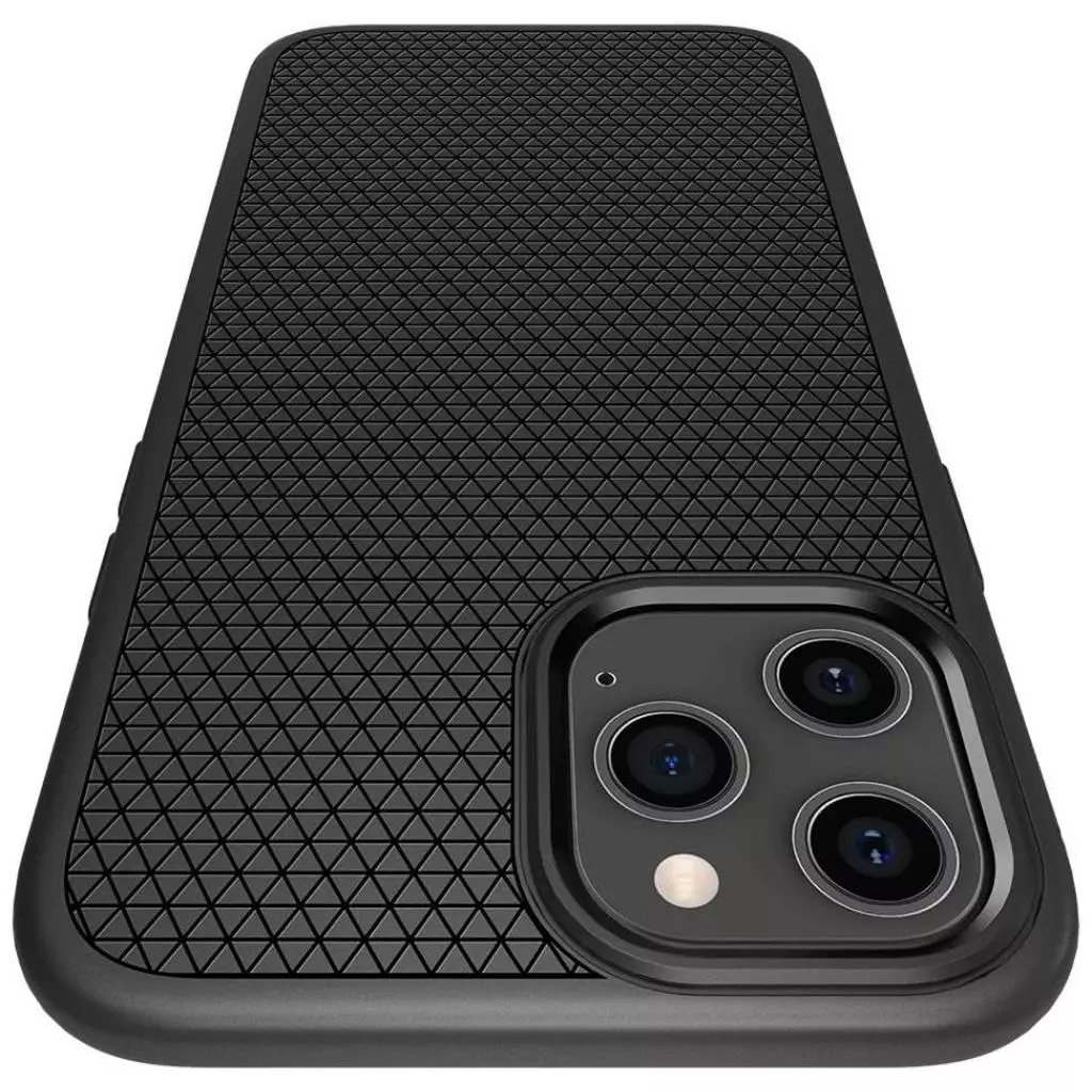 Чехол для моб. телефона Spigen iPhone 12 / 12 Pro Liquid Air, Matte Black (ACS01701) - 5 Чехол для моб. телефона Spigen iPhone 12 / 12 Pro Liquid Air, Matte Black (ACS01701) - 5