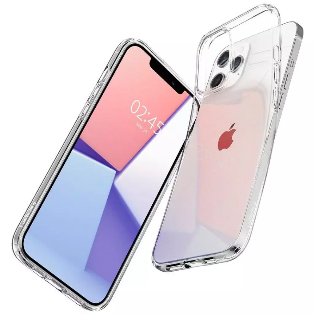 Чехол для моб. телефона Spigen iPhone 12 / 12 Pro Liquid Crystal, Crystal Clear (ACS01697) - 4 Чехол для моб. телефона Spigen iPhone 12 / 12 Pro Liquid Crystal, Crystal Clear (ACS01697) - 4