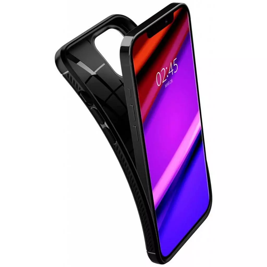 Чехол для моб. телефона Spigen iPhone 12 / 12 Pro Rugged Armor, Matte Black (ACS01700) - 3 Чехол для моб. телефона Spigen iPhone 12 / 12 Pro Rugged Armor, Matte Black (ACS01700) - 3