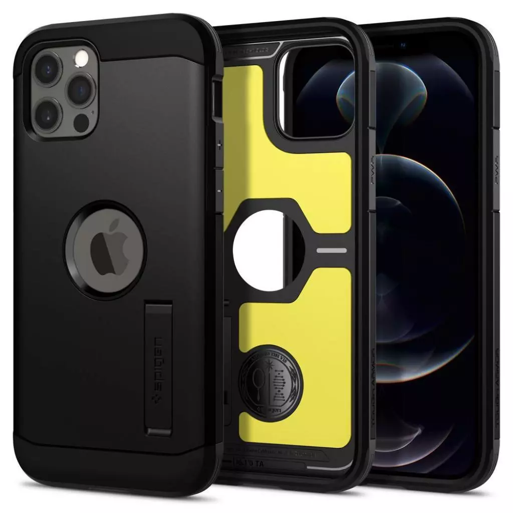 Чехол для моб. телефона Spigen iPhone 12 / 12 Pro Tough Armor, Black (ACS01710) - 1 Чехол для моб. телефона Spigen iPhone 12 / 12 Pro Tough Armor, Black (ACS01710) - 1