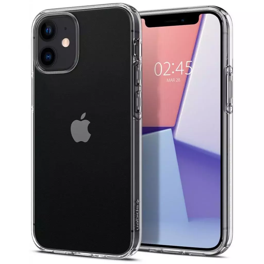 Чехол для моб. телефона Spigen iPhone 12 mini Liquid Crystal, Crystal Clear (ACS01740) - 1 Чехол для моб. телефона Spigen iPhone 12 mini Liquid Crystal, Crystal Clear (ACS01740) - 1