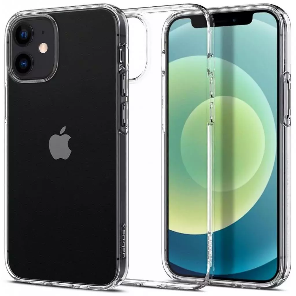 Чехол для моб. телефона Spigen iPhone 12 mini Liquid Crystal, Crystal Clear (ACS01740) - 3 Чехол для моб. телефона Spigen iPhone 12 mini Liquid Crystal, Crystal Clear (ACS01740) - 3