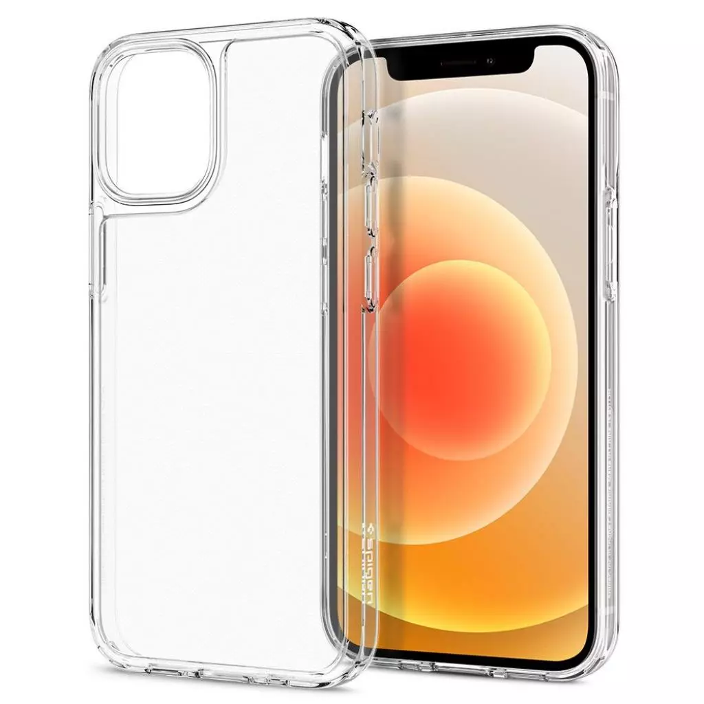 Чехол для моб. телефона Spigen iPhone 12 Mini Quartz Hybrid, Chrystal Clear (ACS01748) - 9 Чехол для моб. телефона Spigen iPhone 12 Mini Quartz Hybrid, Chrystal Clear (ACS01748) - 9
