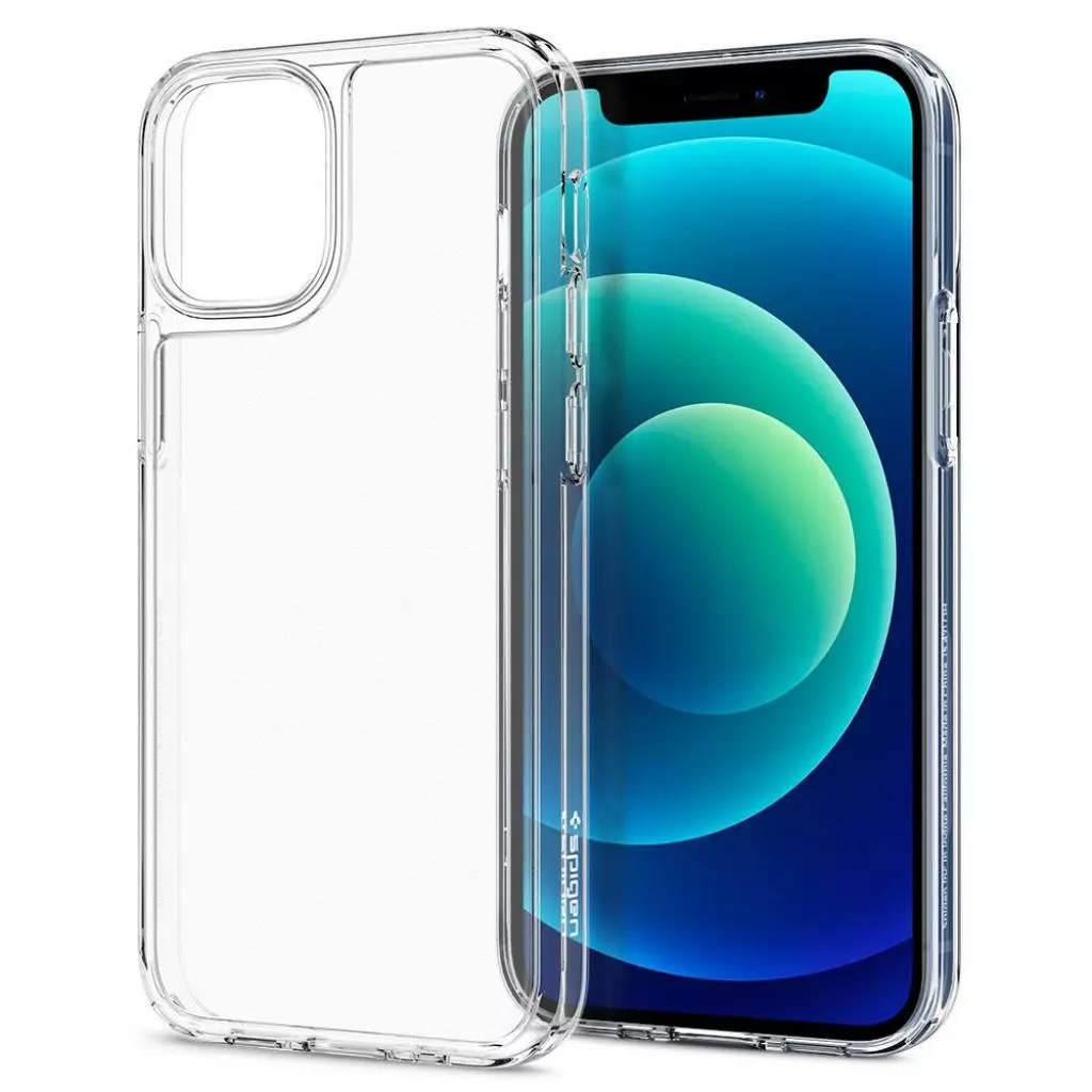 Чехол для моб. телефона Spigen iPhone 12 Mini Quartz Hybrid, Chrystal Clear (ACS01748) - 10 Чехол для моб. телефона Spigen iPhone 12 Mini Quartz Hybrid, Chrystal Clear (ACS01748) - 10