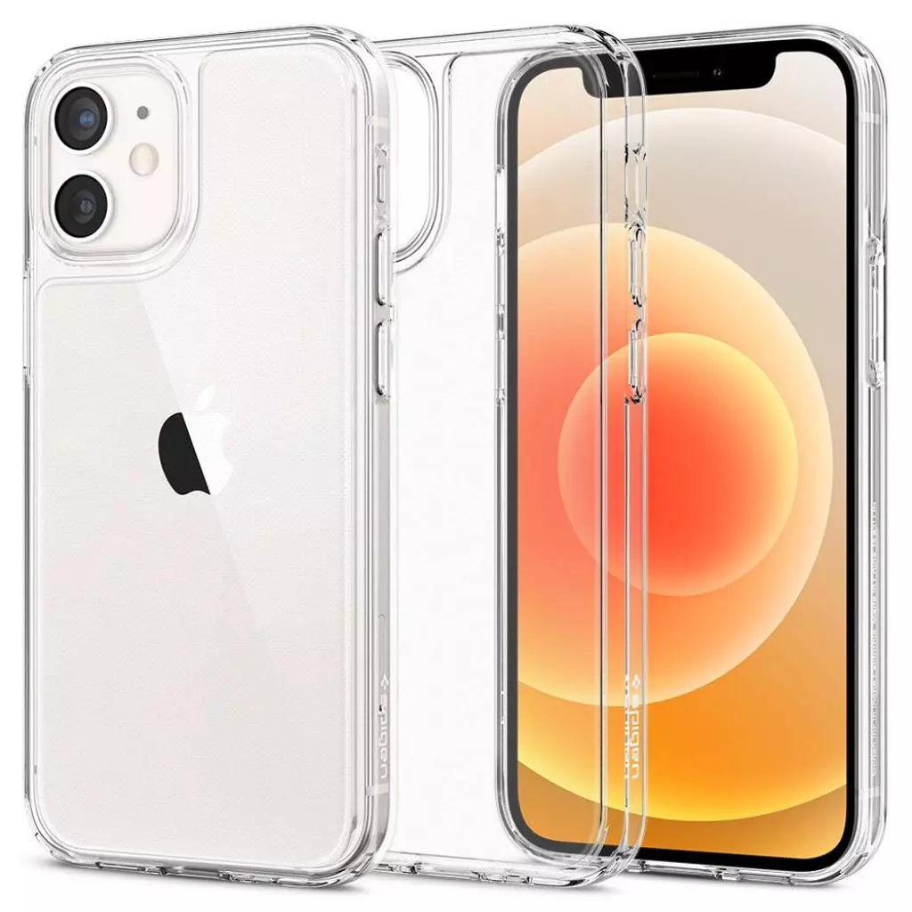 Чехол для моб. телефона Spigen iPhone 12 Mini Quartz Hybrid, Chrystal Clear (ACS01748) - 11 Чехол для моб. телефона Spigen iPhone 12 Mini Quartz Hybrid, Chrystal Clear (ACS01748) - 11
