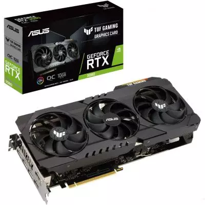 Видеокарта ASUS GeForce RTX3080 10Gb TUF OC GAMING (TUF-RTX3080-O10G-GAMING)
