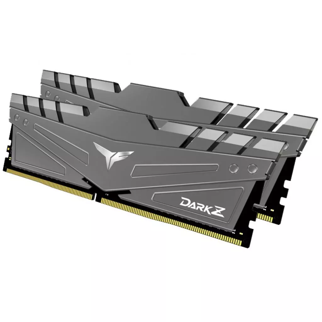 Модуль памяти для компьютера DDR4 16GB (2x8GB) 3200 MHz T-Force Dark Z Gray Team (TDZGD416G3200HC16CDC01) - 1 Модуль памяти для компьютера DDR4 16GB (2x8GB) 3200 MHz T-Force Dark Z Gray Team (TDZGD416G3200HC16CDC01) - 1