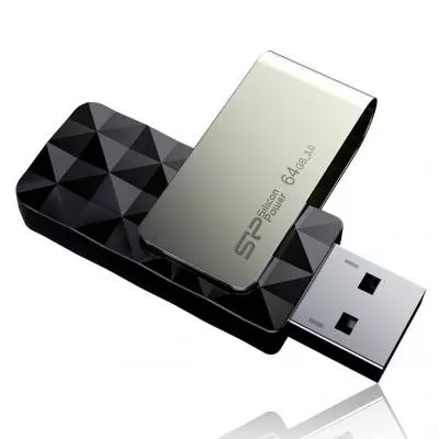 USB флеш накопитель Silicon Power 64Gb BLAZE B30 black USB3.0 (SP064GBUF3B30V1K) - 2
