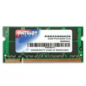 Модуль памяти для ноутбука SoDIMM DDR2 2GB 800 MHz Patriot (PSD22G8002S)