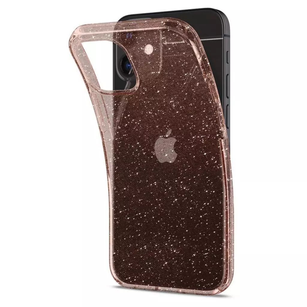Чехол для моб. телефона Spigen iPhone 12 mini Liquid Crystal Glitter, Rose Quartz (ACS01742) - 5 Чехол для моб. телефона Spigen iPhone 12 mini Liquid Crystal Glitter, Rose Quartz (ACS01742) - 5