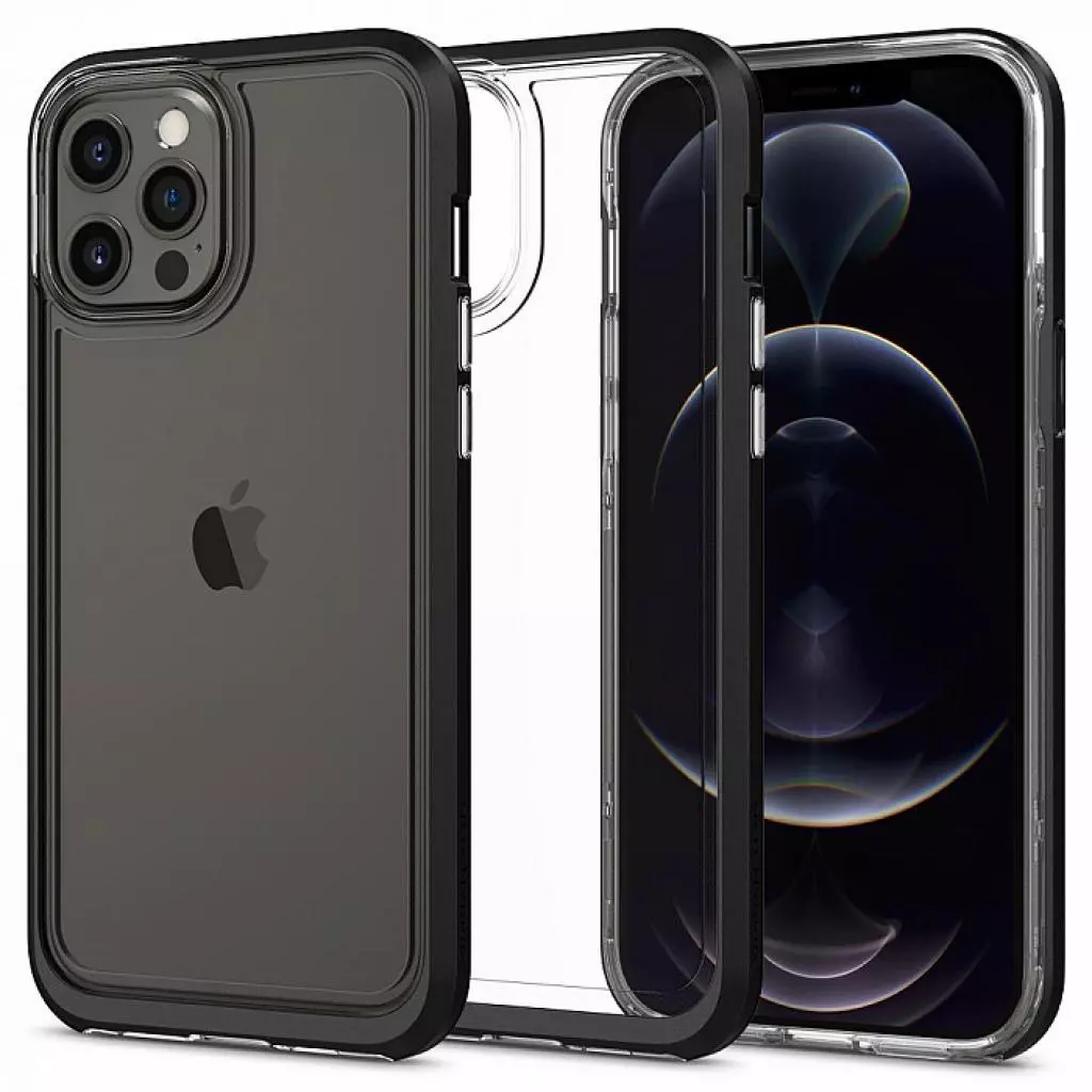 Чехол для моб. телефона Spigen iPhone 12 Pro Max Neo Hybrid Crystal, Black (ACS01622) - 2 Чехол для моб. телефона Spigen iPhone 12 Pro Max Neo Hybrid Crystal, Black (ACS01622) - 2