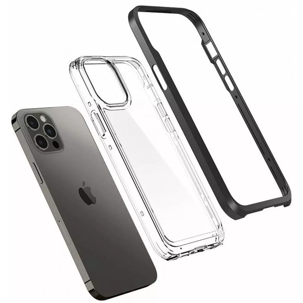 Чехол для моб. телефона Spigen iPhone 12 Pro Max Neo Hybrid Crystal, Black (ACS01622) - 3 Чехол для моб. телефона Spigen iPhone 12 Pro Max Neo Hybrid Crystal, Black (ACS01622) - 3