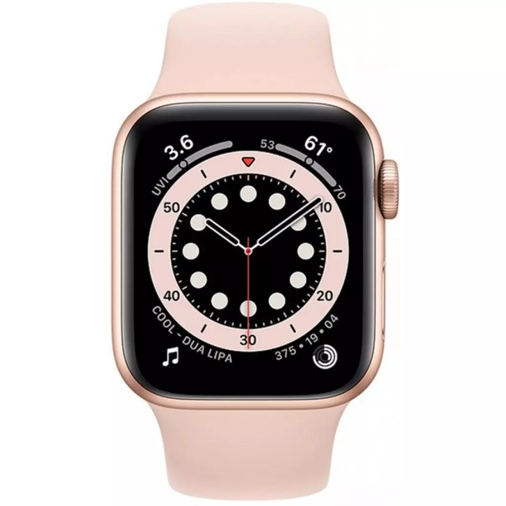 Смарт-часы Apple Watch Series 6 GPS, 40mm Gold Aluminium Case with Pink Sand (MG123UL/A) - 1 Смарт-часы Apple Watch Series 6 GPS, 40mm Gold Aluminium Case with Pink Sand (MG123UL/A) - 1