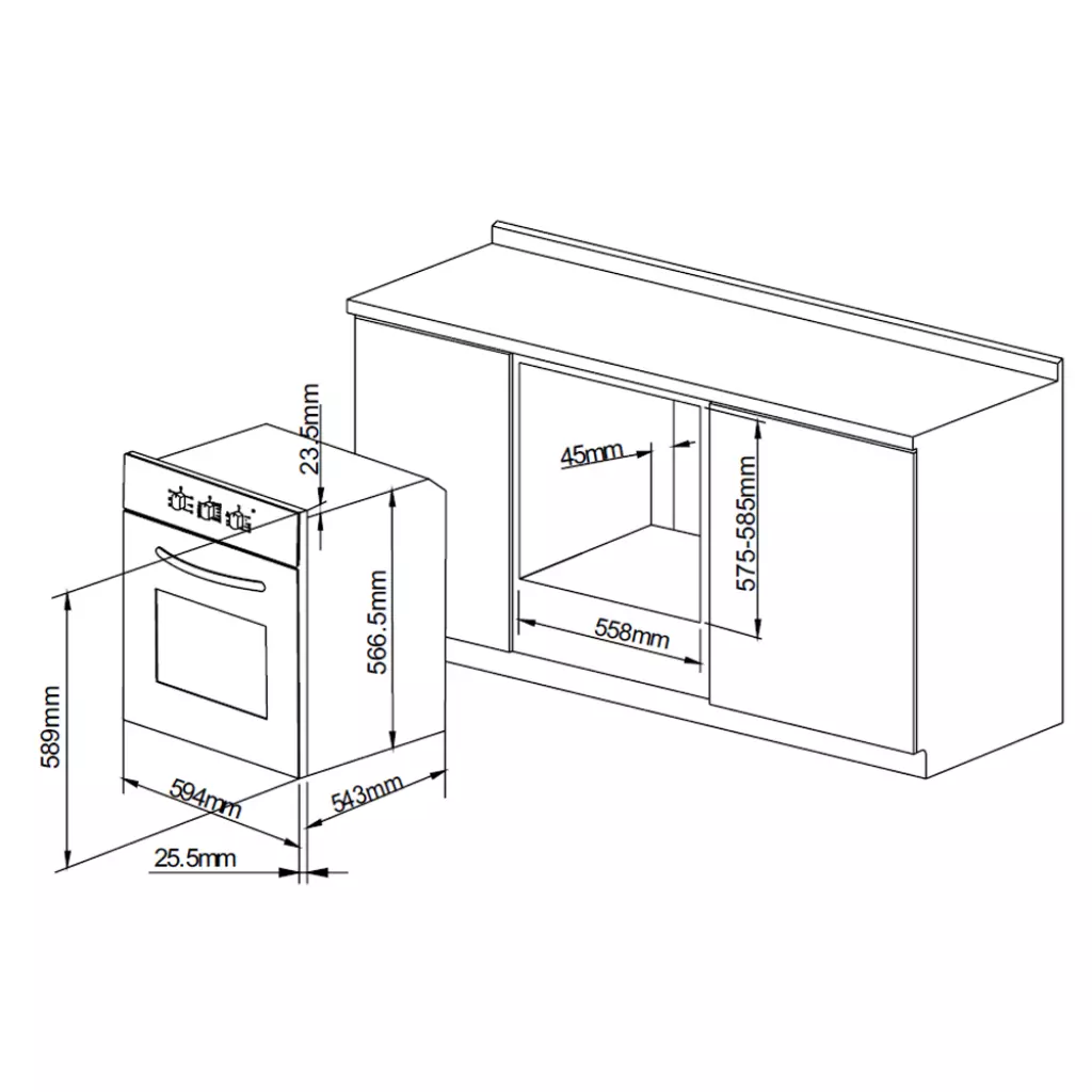 Духовой шкаф Pyramida F 43 M IX - 1 Духовой шкаф Pyramida F 43 M IX - 1