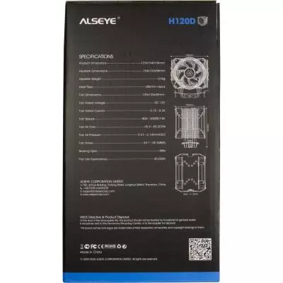 Кулер для процессора Alseye H120D - 7 Кулер для процессора Alseye H120D - 7