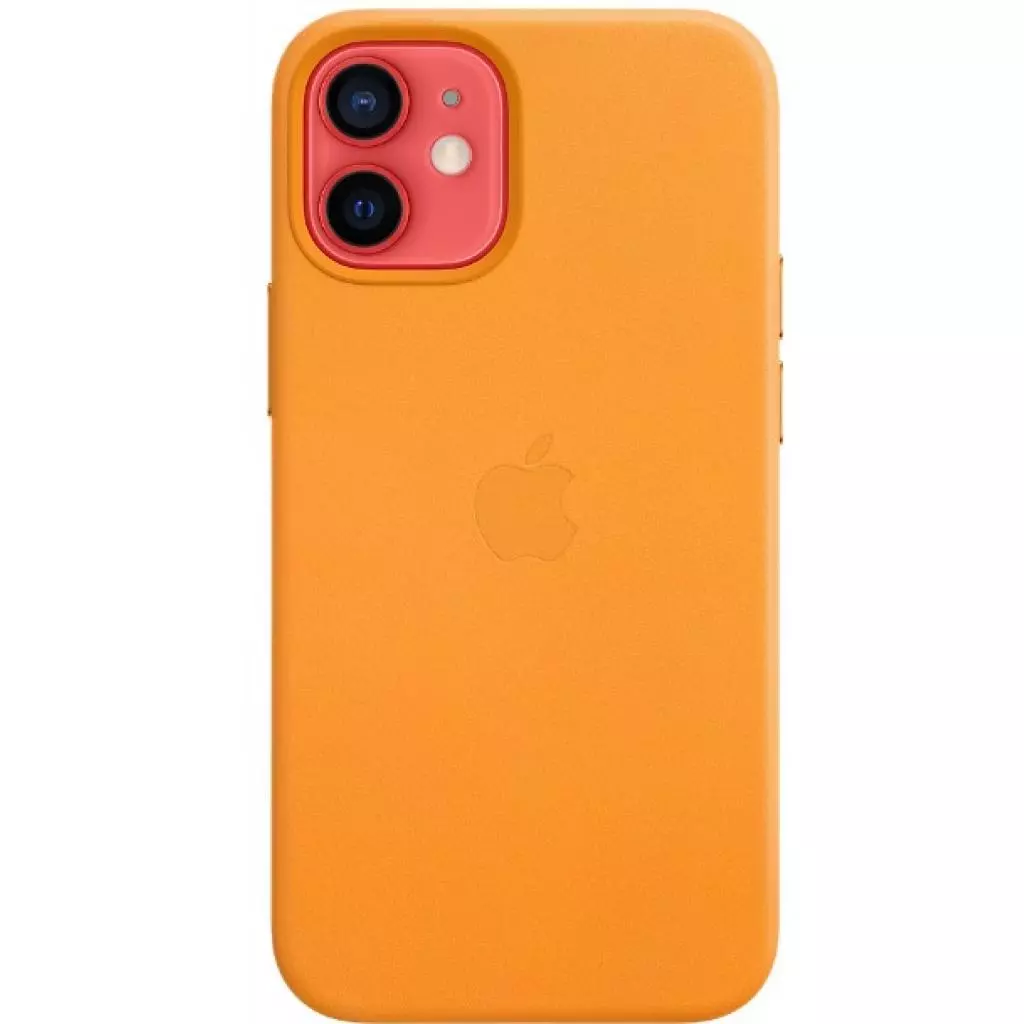 Чехол для моб. телефона Apple iPhone 12 mini Leather Case with MagSafe - California Poppy (MHK63ZM/A) - 3 Чехол для моб. телефона Apple iPhone 12 mini Leather Case with MagSafe - California Poppy (MHK63ZM/A) - 3