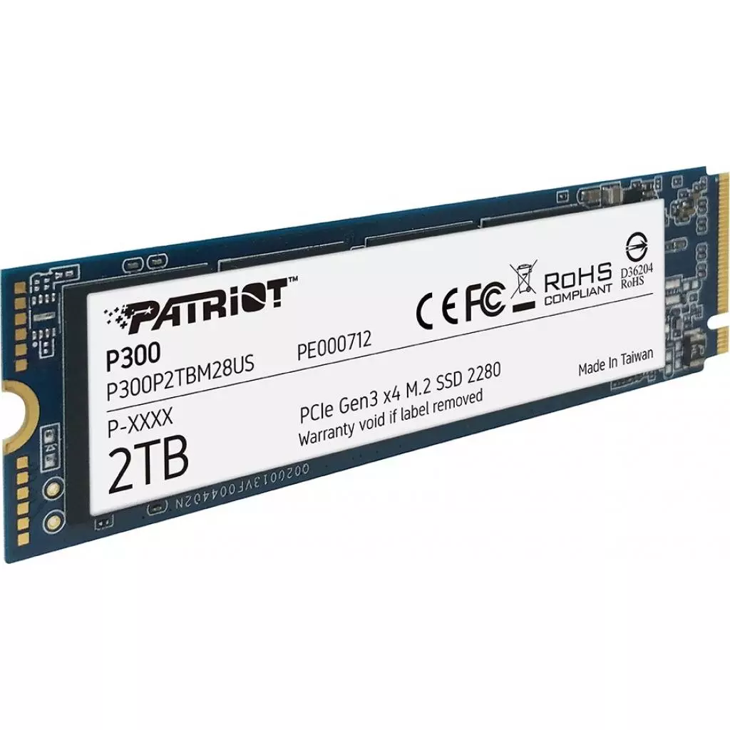 Накопитель SSD M.2 2280 2TB Patriot (P300P2TBM28) - 1