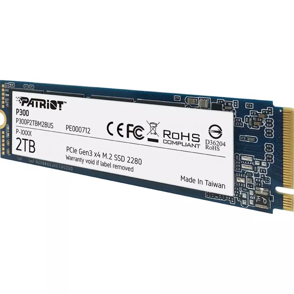 Накопитель SSD M.2 2280 2TB Patriot (P300P2TBM28) - 2