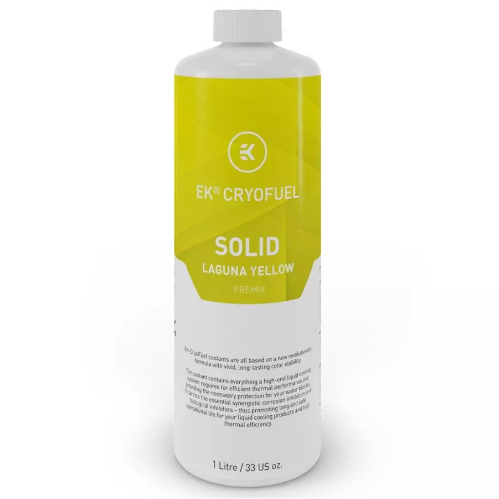 Охлаждающая жидкость Ekwb EK-CryoFuel Solid Laguna Yellow (Premix 1000mL) (3831109880319)