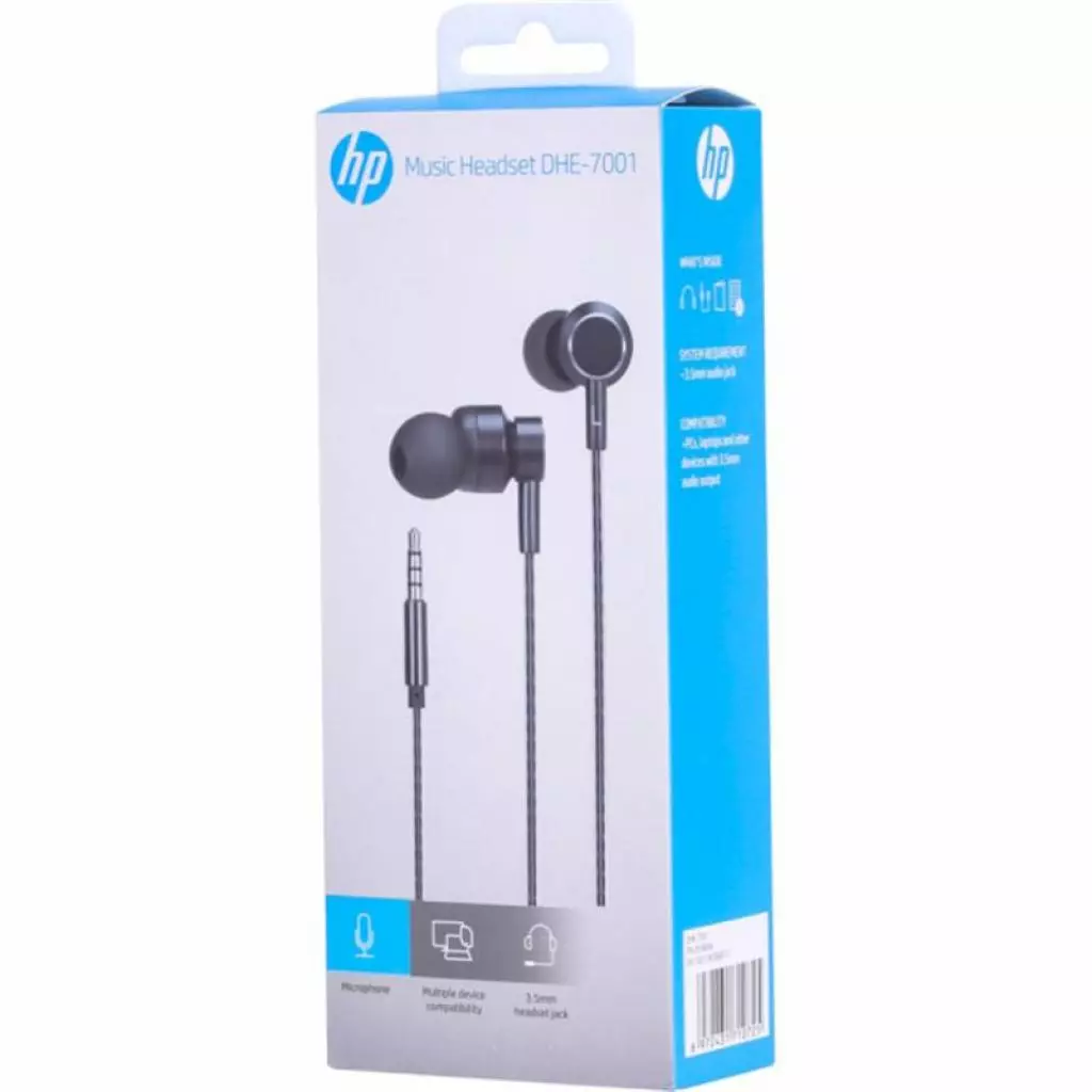 Наушники HP DHE-7001 Headset Black (DHE-7001) - 3 Наушники HP DHE-7001 Headset Black (DHE-7001) - 3