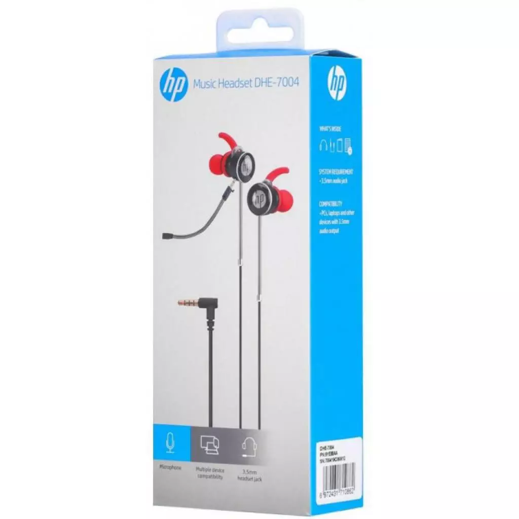 Наушники HP DHE-7004RD Gaming Headset Red (DHE-7004RD) - 4 Наушники HP DHE-7004RD Gaming Headset Red (DHE-7004RD) - 4