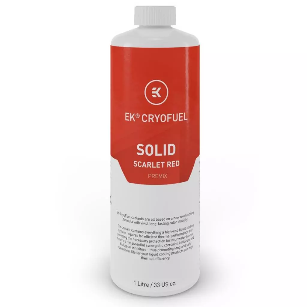 Охлаждающая жидкость Ekwb EK-CryoFuel Solid Scarlet Red (Premix 1000mL) (3831109880333)