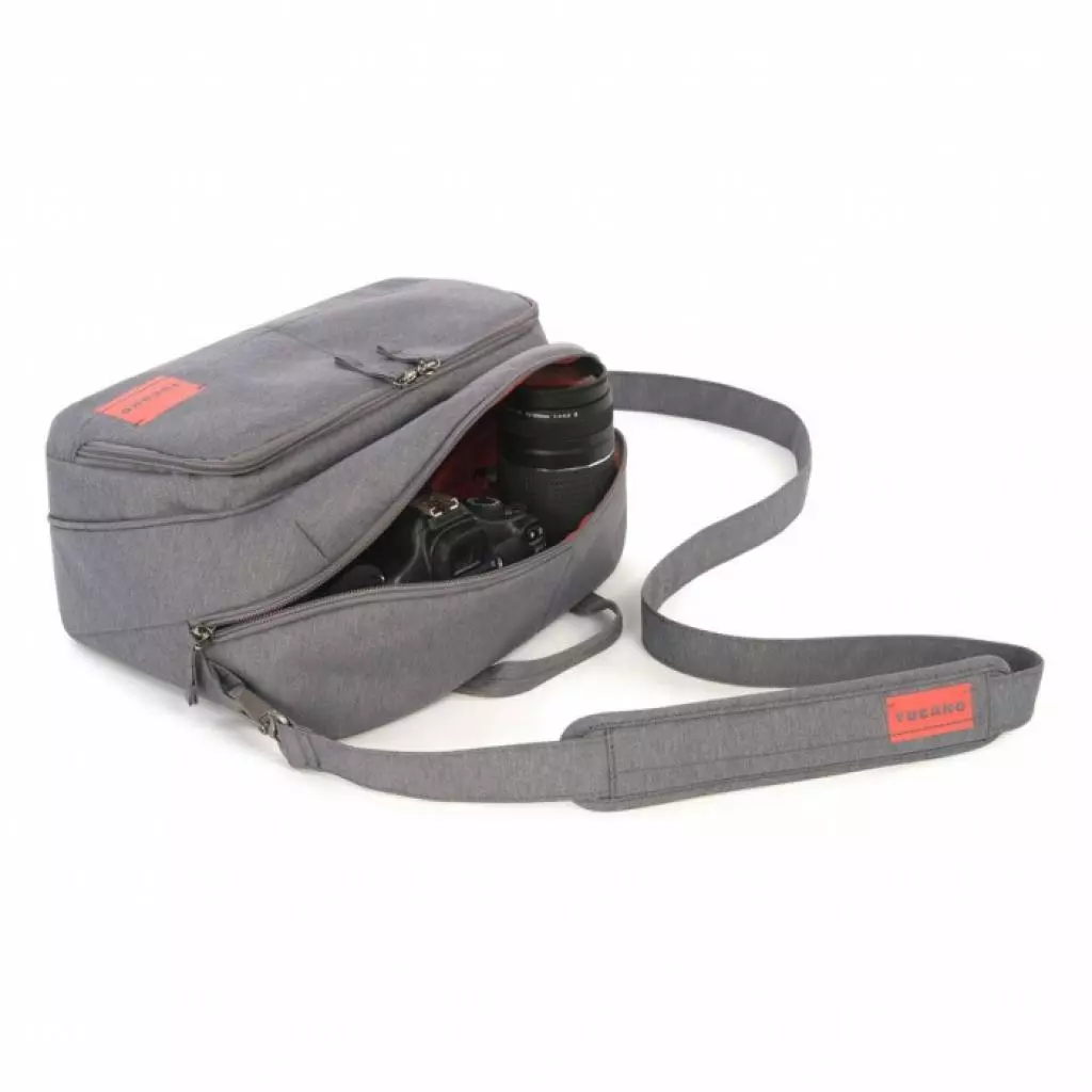 Фото-сумка Tucano Contatto Digital Bag Large, Grey (CBC-L-G) - 2 Фото-сумка Tucano Contatto Digital Bag Large, Grey (CBC-L-G) - 2