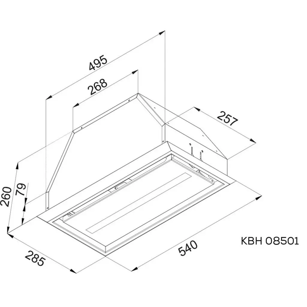 Вытяжка кухонная Kernau KBH 08501 X - 1