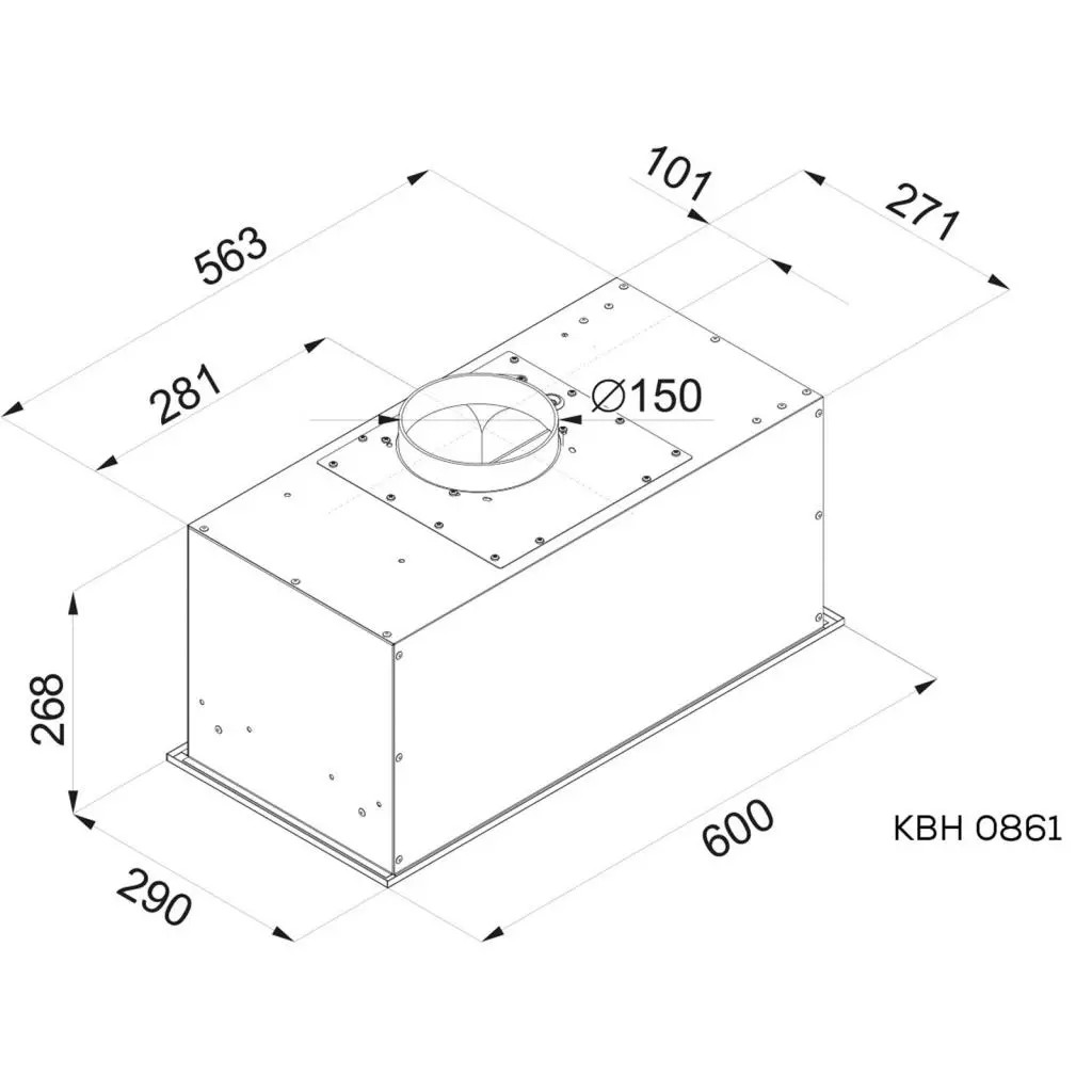 Вытяжка кухонная Kernau KBH 0861 X - 2 Вытяжка кухонная Kernau KBH 0861 X - 2