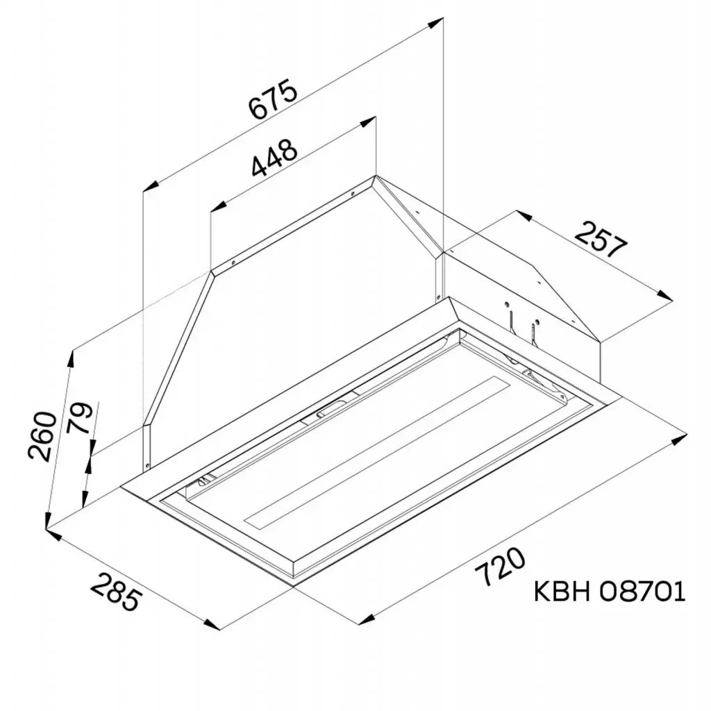 Вытяжка кухонная Kernau KBH 08701 X - 1 Вытяжка кухонная Kernau KBH 08701 X - 1