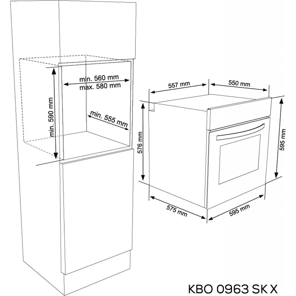 Духовой шкаф Kernau KBO 0963 SK X - 2 Духовой шкаф Kernau KBO 0963 SK X - 2
