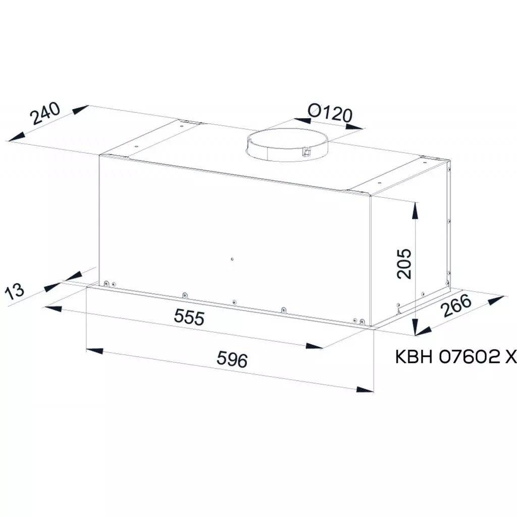 Вытяжка кухонная Kernau KBH 07602 X - 1 Вытяжка кухонная Kernau KBH 07602 X - 1