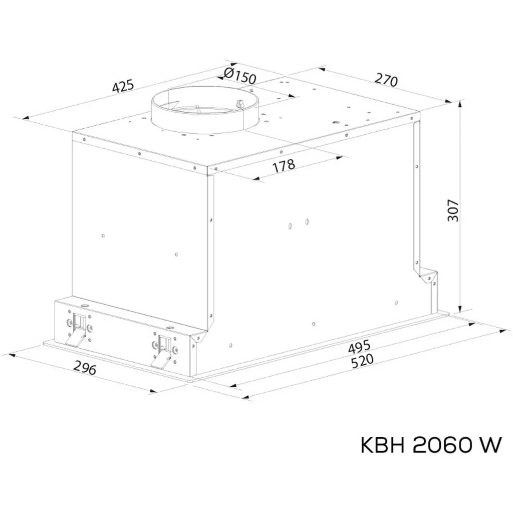Вытяжка кухонная Kernau KBH 2060 W GLASS - 1 Вытяжка кухонная Kernau KBH 2060 W GLASS - 1