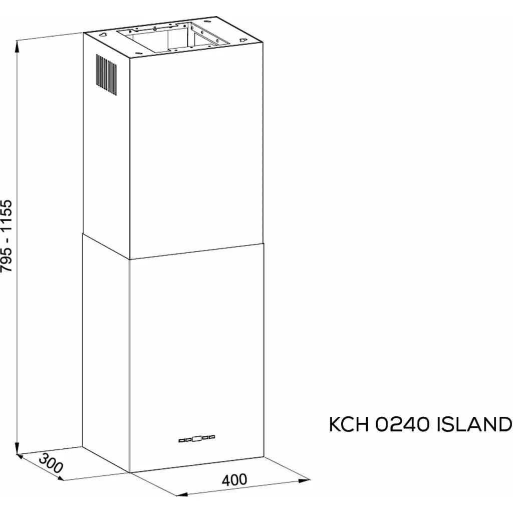 Вытяжка кухонная Kernau KCH 0240 W ISLAND - 1 Вытяжка кухонная Kernau KCH 0240 W ISLAND - 1