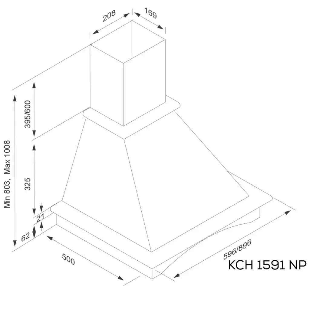 Вытяжка кухонная Kernau KCH 1591 NP - 1 Вытяжка кухонная Kernau KCH 1591 NP - 1