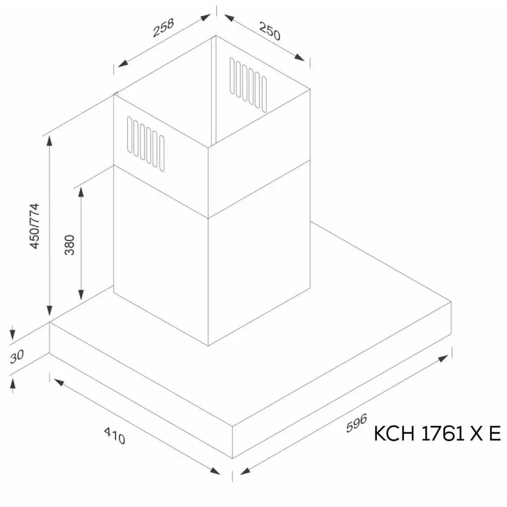 Вытяжка кухонная Kernau KCH 1761 X E - 1 Вытяжка кухонная Kernau KCH 1761 X E - 1