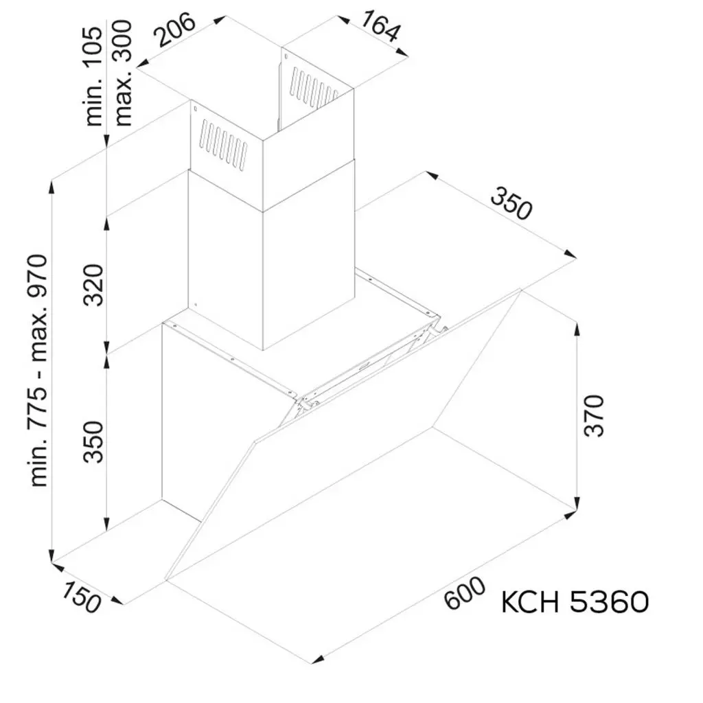 Вытяжка кухонная Kernau KCH 5360 W - 1 Вытяжка кухонная Kernau KCH 5360 W - 1