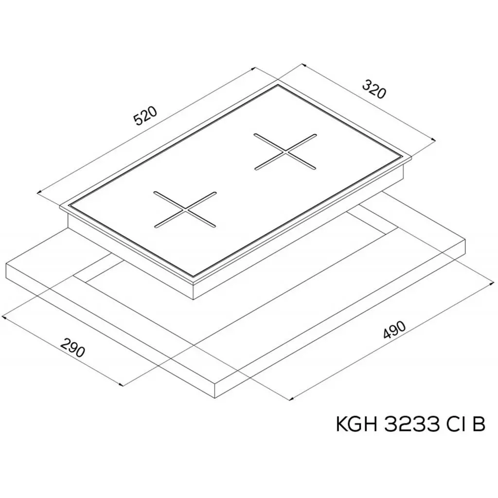 Варочная поверхность Kernau KGH 3233 CI B - 1 Варочная поверхность Kernau KGH 3233 CI B - 1
